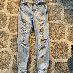 American eagle jeans ripped high waisted